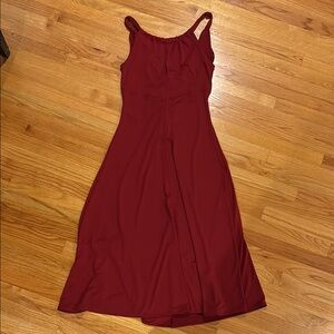 Banana Republic Factory Elegant Red Halter Sundress Maxi